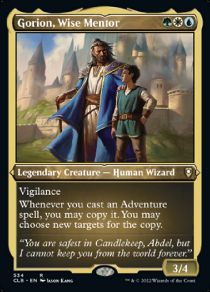 Gorion, Wise Mentor (Foil Etched) [Commander Legends: Battle for Baldur's Gate] | Rook's Games and More