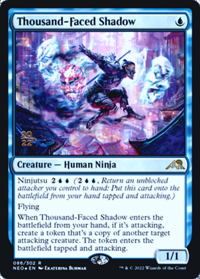 Thousand-Faced Shadow [Kamigawa: Neon Dynasty Prerelease Promos] | Rook's Games and More