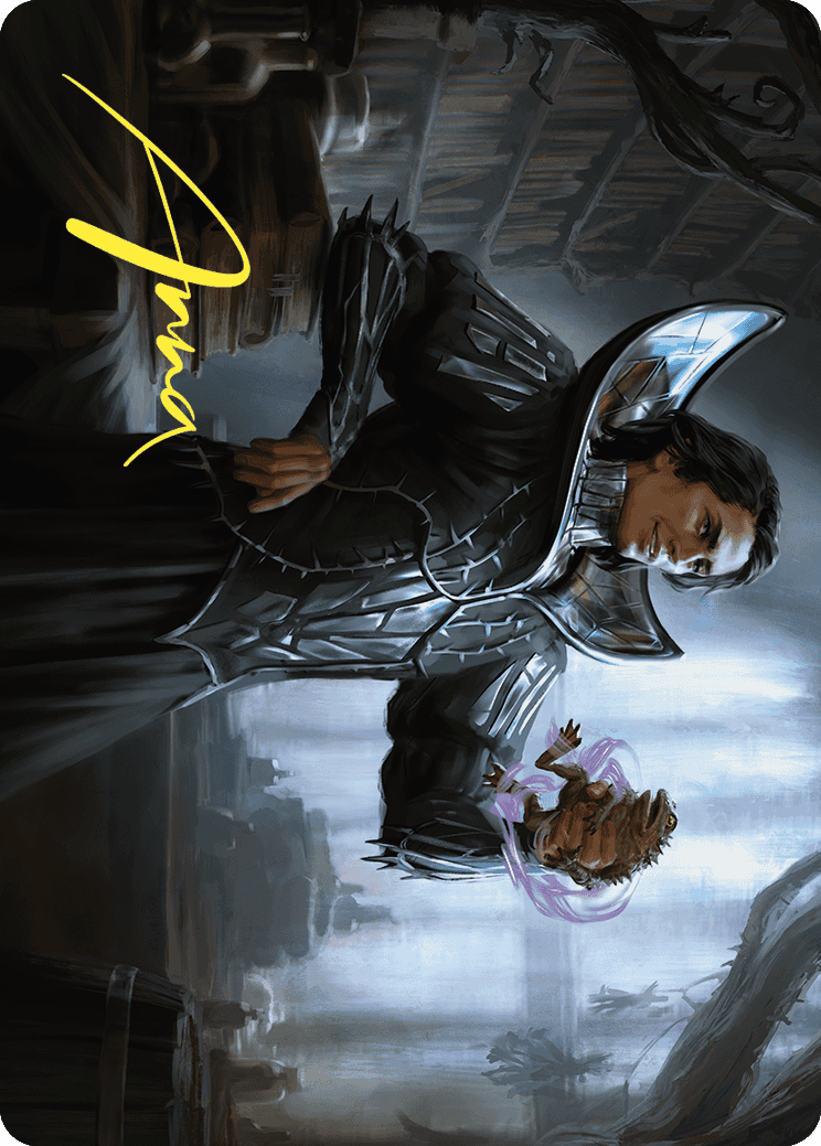 Spiteful Hexmage Art Card (Gold-Stamped Signature) [Wilds of Eldraine Art Series] | Rook's Games and More