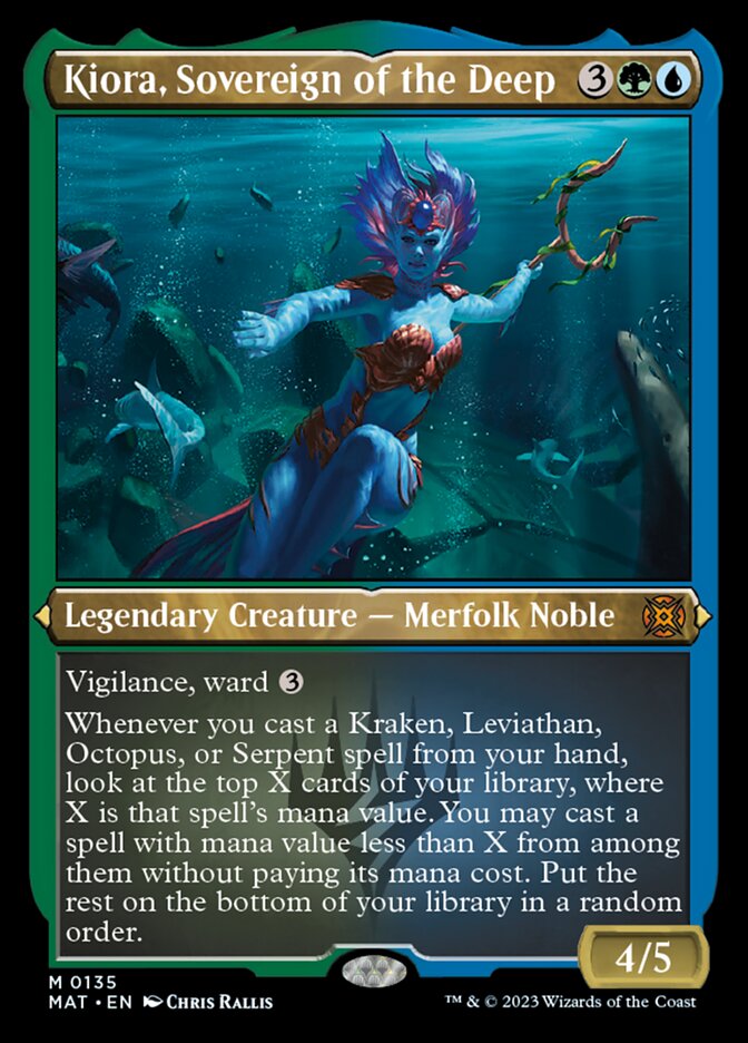 Kiora, Sovereign of the Deep (Foil Etched) [March of the Machine: The Aftermath] | Rook's Games and More