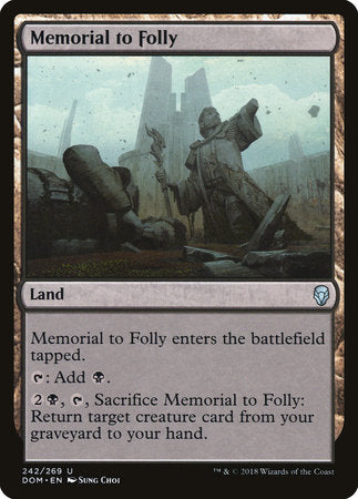 Memorial to Folly [Dominaria] | Rook's Games and More