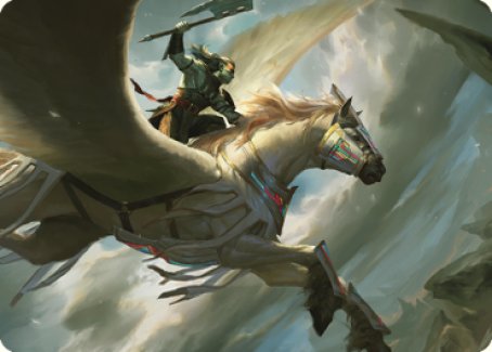 Cleaving Skyrider Art Card [Dominaria United Art Series] | Rook's Games and More