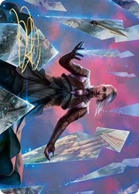 Behold the Multiverse Art Card (Gold-Stamped Signature) [Kaldheim: Art Series] | Rook's Games and More