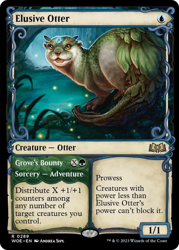 Elusive Otter // Grove's Bounty (Showcase) [Wilds of Eldraine] | Rook's Games and More