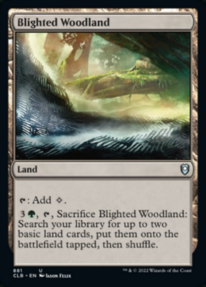 Blighted Woodland [Commander Legends: Battle for Baldur's Gate] | Rook's Games and More