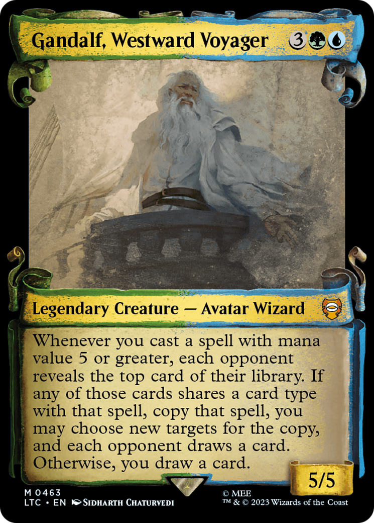 Gandalf, Westward Voyager [The Lord of the Rings: Tales of Middle-Earth Commander Showcase Scrolls] | Rook's Games and More