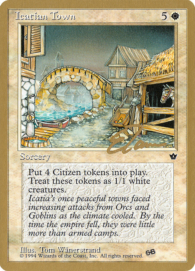 Icatian Town (Eric Tam) (SB) [Pro Tour Collector Set] | Rook's Games and More