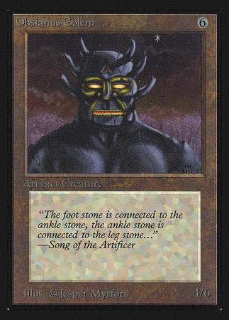 Obsianus Golem (IE) [Intl. Collectors’ Edition] | Rook's Games and More