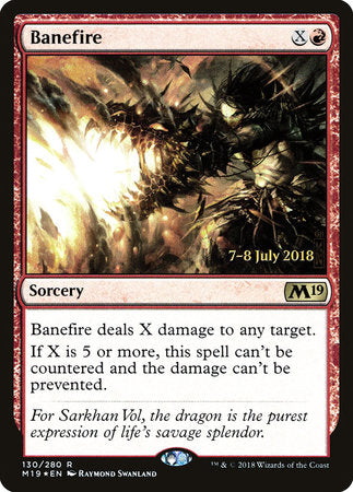 Banefire [Core Set 2019 Promos] | Rook's Games and More