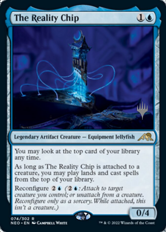 The Reality Chip (Promo Pack) [Kamigawa: Neon Dynasty Promos] | Rook's Games and More