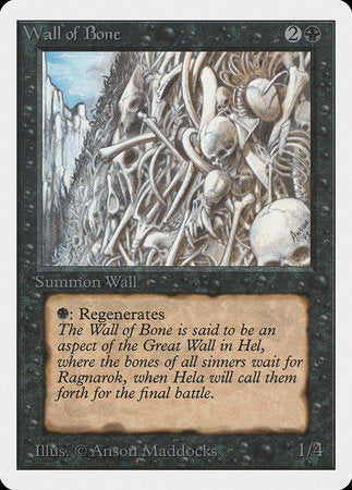 Wall of Bone [Unlimited Edition] | Rook's Games and More