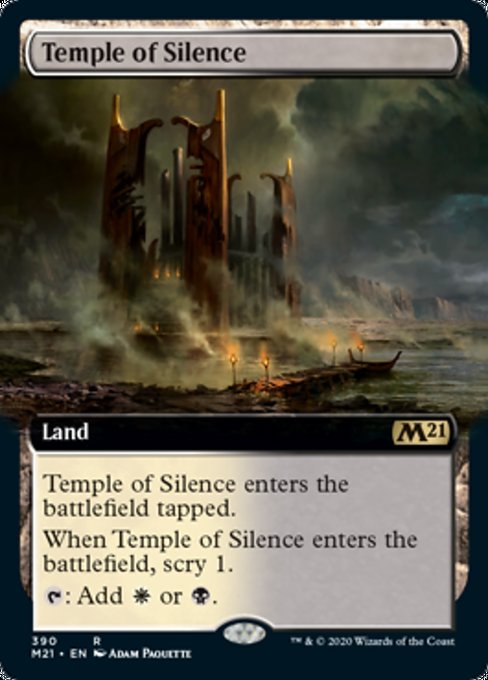 Temple of Silence (Extended Art) [Core Set 2021] | Rook's Games and More