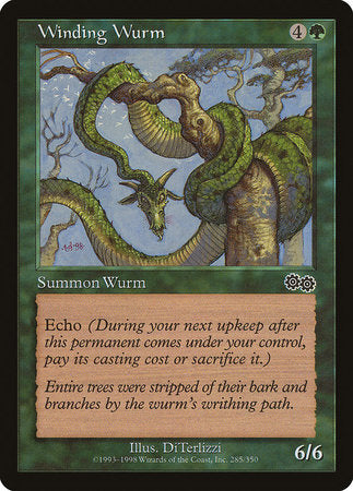 Winding Wurm [Urza's Saga] | Rook's Games and More