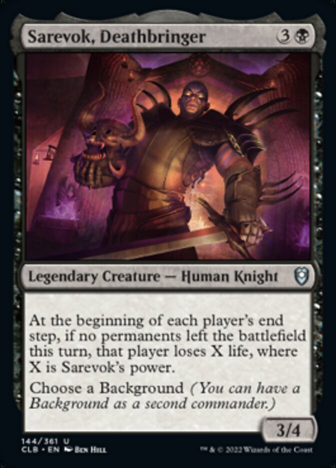 Sarevok, Deathbringer [Commander Legends: Battle for Baldur's Gate] | Rook's Games and More