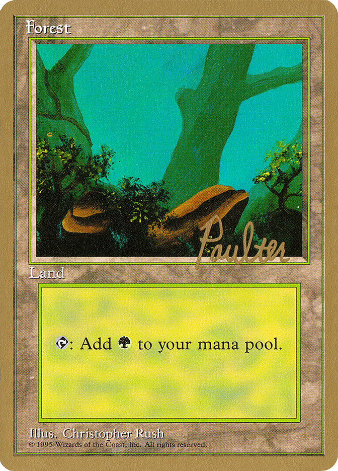 Forest (pp378) (Preston Poulter) [Pro Tour Collector Set] | Rook's Games and More