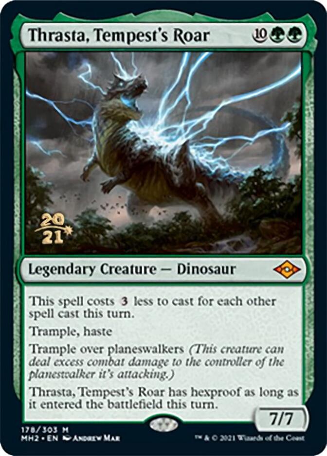 Thrasta, Tempest's Roar [Modern Horizons 2 Prerelease Promos] | Rook's Games and More