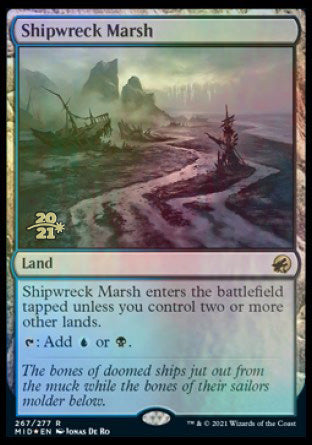 Shipwreck Marsh [Innistrad: Midnight Hunt Prerelease Promos] | Rook's Games and More