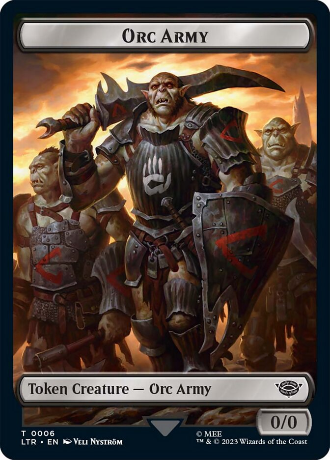 Orc Army Token (06) [The Lord of the Rings: Tales of Middle-Earth Tokens] | Rook's Games and More