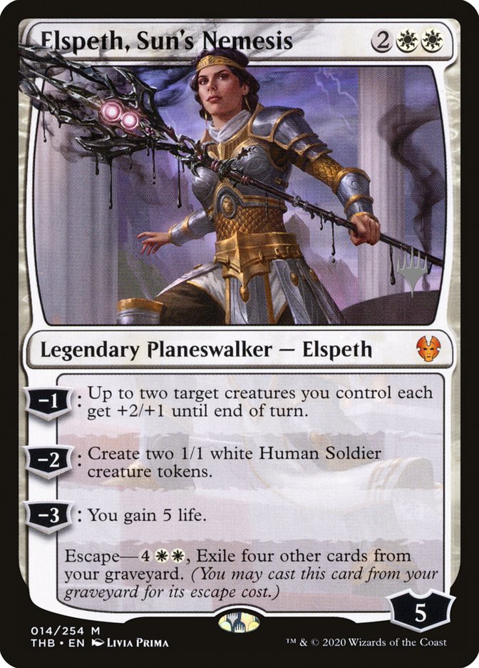 Elspeth, Sun's Nemesis (Promo Pack) [Theros Beyond Death Promos] | Rook's Games and More