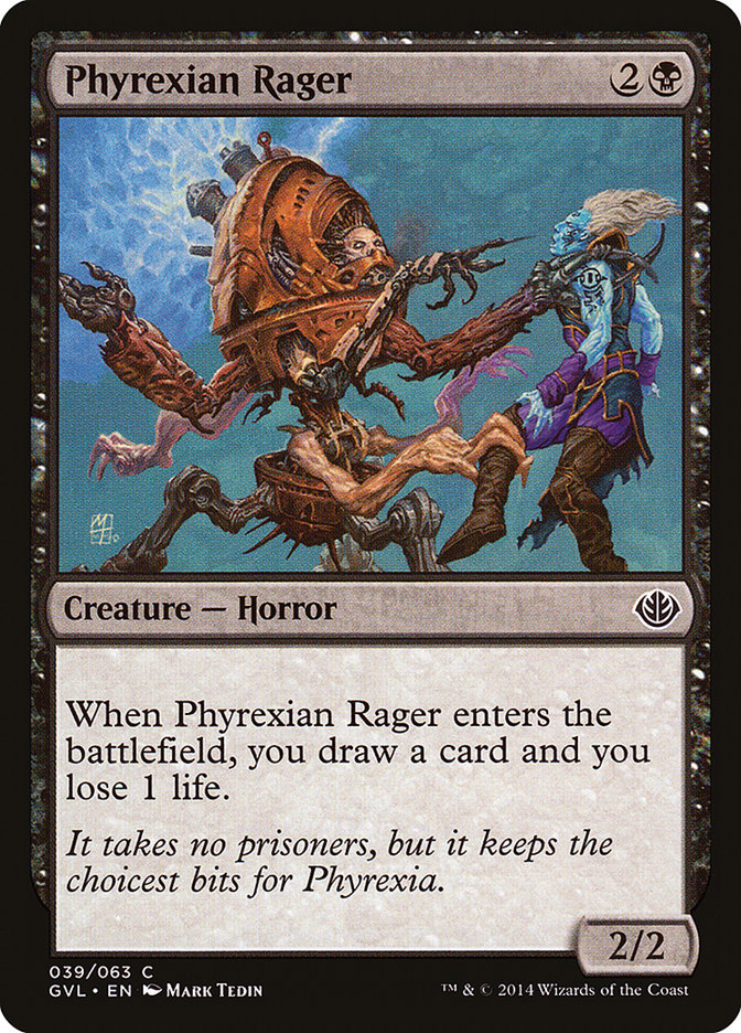 Phyrexian Rager (Garruk vs. Liliana) [Duel Decks Anthology] | Rook's Games and More