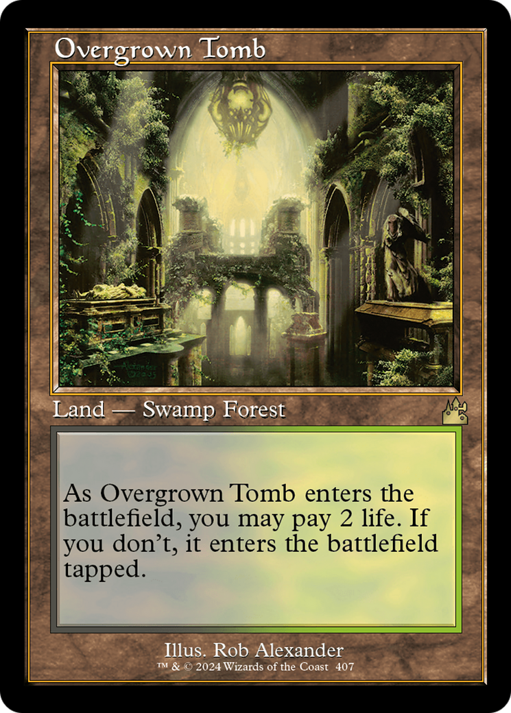 Overgrown Tomb (Retro) [Ravnica Remastered] | Rook's Games and More