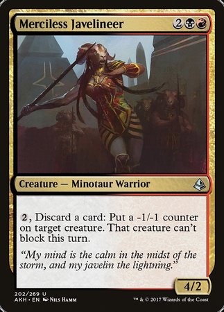 Merciless Javelineer [Amonkhet] | Rook's Games and More