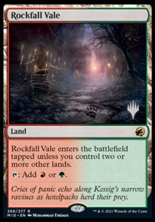 Rockfall Vale (Promo Pack) [Innistrad: Midnight Hunt Promos] | Rook's Games and More