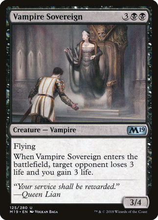 Vampire Sovereign [Core Set 2019] | Rook's Games and More