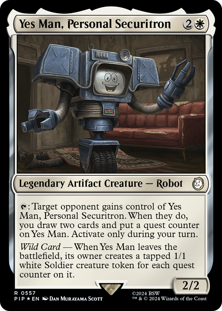 Yes Man, Personal Securitron (Surge Foil) [Fallout] | Rook's Games and More