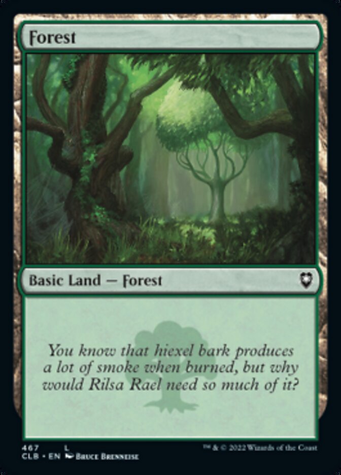 Forest (467) [Commander Legends: Battle for Baldur's Gate] | Rook's Games and More