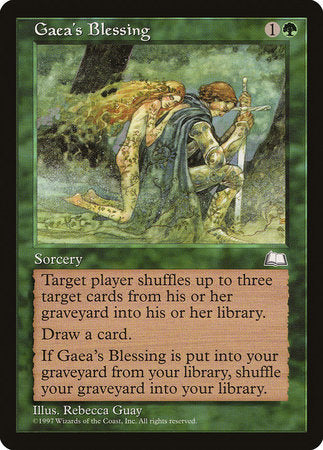 Gaea's Blessing [Weatherlight] | Rook's Games and More