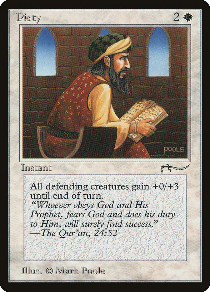 Piety (Light Mana Cost) [Arabian Nights] | Rook's Games and More