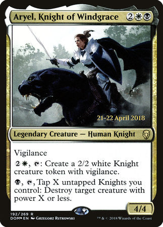 Aryel, Knight of Windgrace [Dominaria Promos] | Rook's Games and More