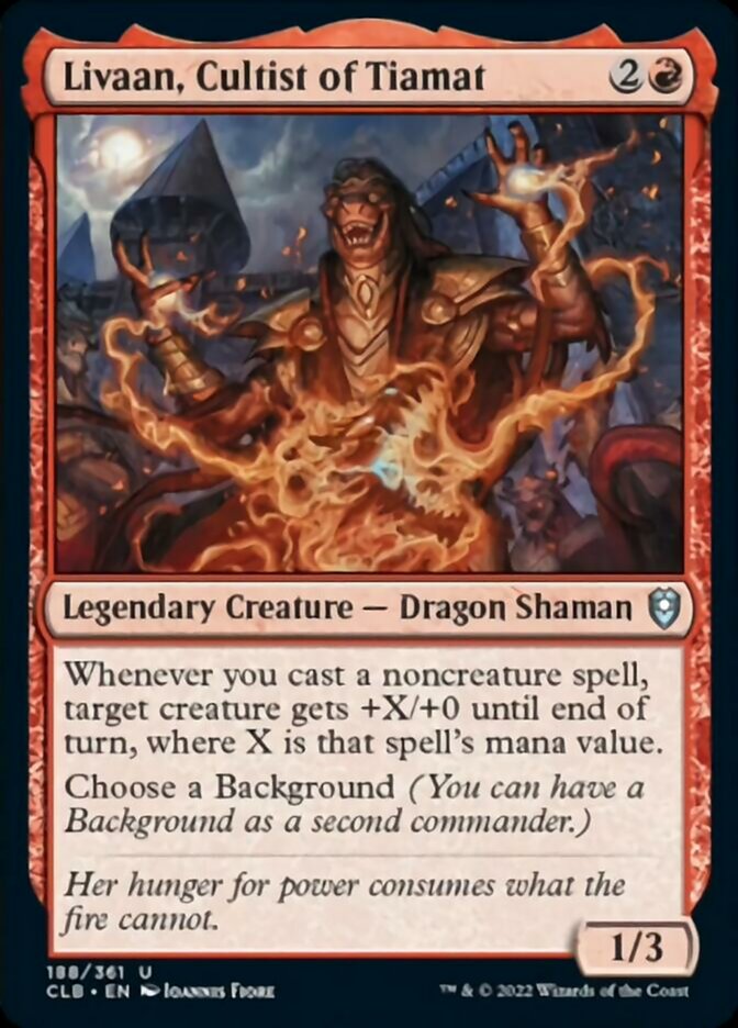 Livaan, Cultist of Tiamat [Commander Legends: Battle for Baldur's Gate] | Rook's Games and More