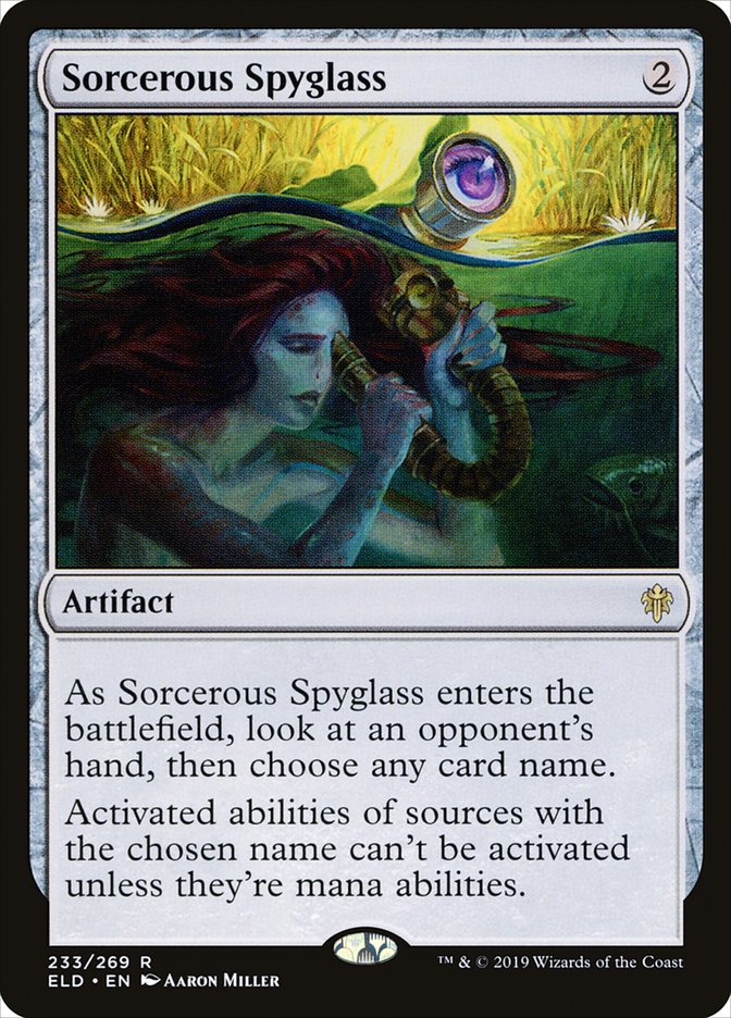 Sorcerous Spyglass [Throne of Eldraine] | Rook's Games and More
