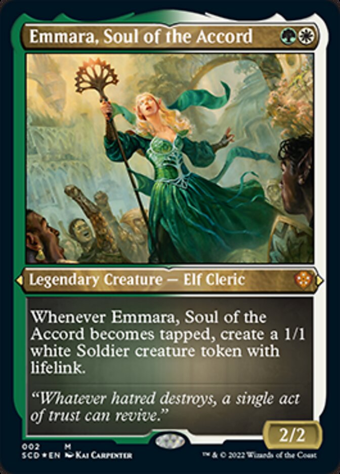Emmara, Soul of the Accord (Foil Etched) [Starter Commander Decks] | Rook's Games and More