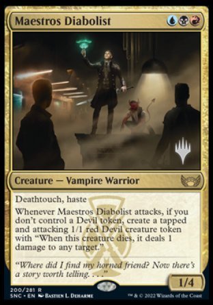 Maestros Diabolist (Promo Pack) [Streets of New Capenna Promos] | Rook's Games and More