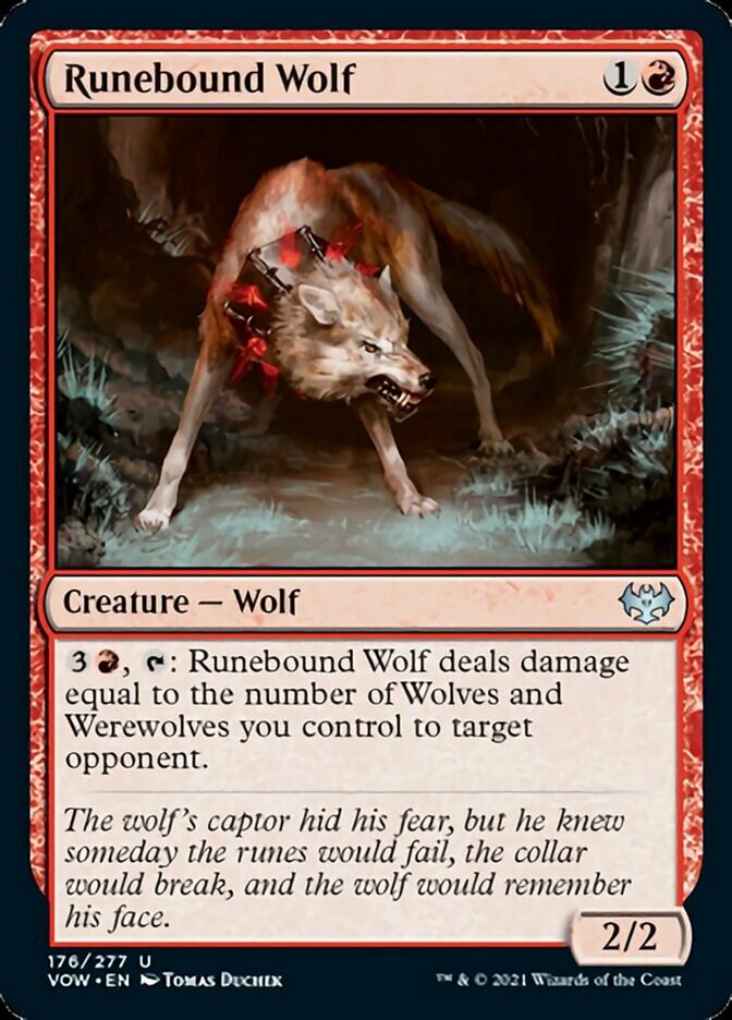 Runebound Wolf [Innistrad: Crimson Vow] | Rook's Games and More