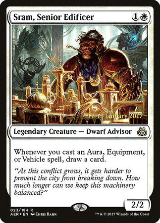 Sram, Senior Edificer [Aether Revolt Promos] | Rook's Games and More