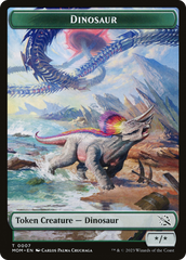 Treasure (20) // Dinosaur Double-Sided Token [March of the Machine Tokens] | Rook's Games and More