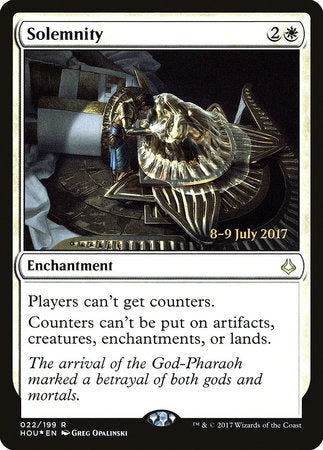 Solemnity [Hour of Devastation Promos] | Rook's Games and More