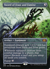 Sword of Feast and Famine (Borderless) [Double Masters] | Rook's Games and More