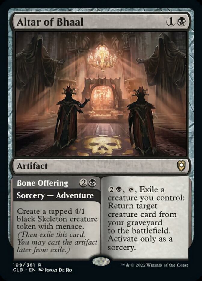 Altar of Bhaal // Bone Offering [Commander Legends: Battle for Baldur's Gate] | Rook's Games and More