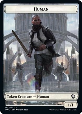 Human // Snake Double-sided Token [Dominaria United Commander Tokens] | Rook's Games and More