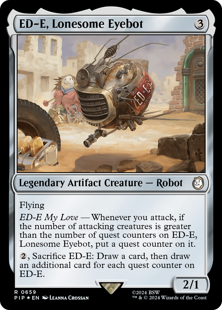 ED-E, Lonesome Eyebot (Surge Foil) [Fallout] | Rook's Games and More