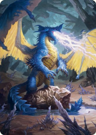 Blue Dragon Art Card [Dungeons & Dragons: Adventures in the Forgotten Realms Art Series] | Rook's Games and More
