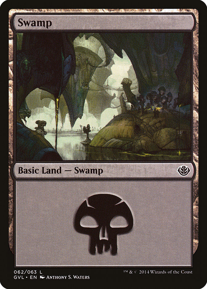Swamp (62) (Garruk vs. Liliana) [Duel Decks Anthology] | Rook's Games and More