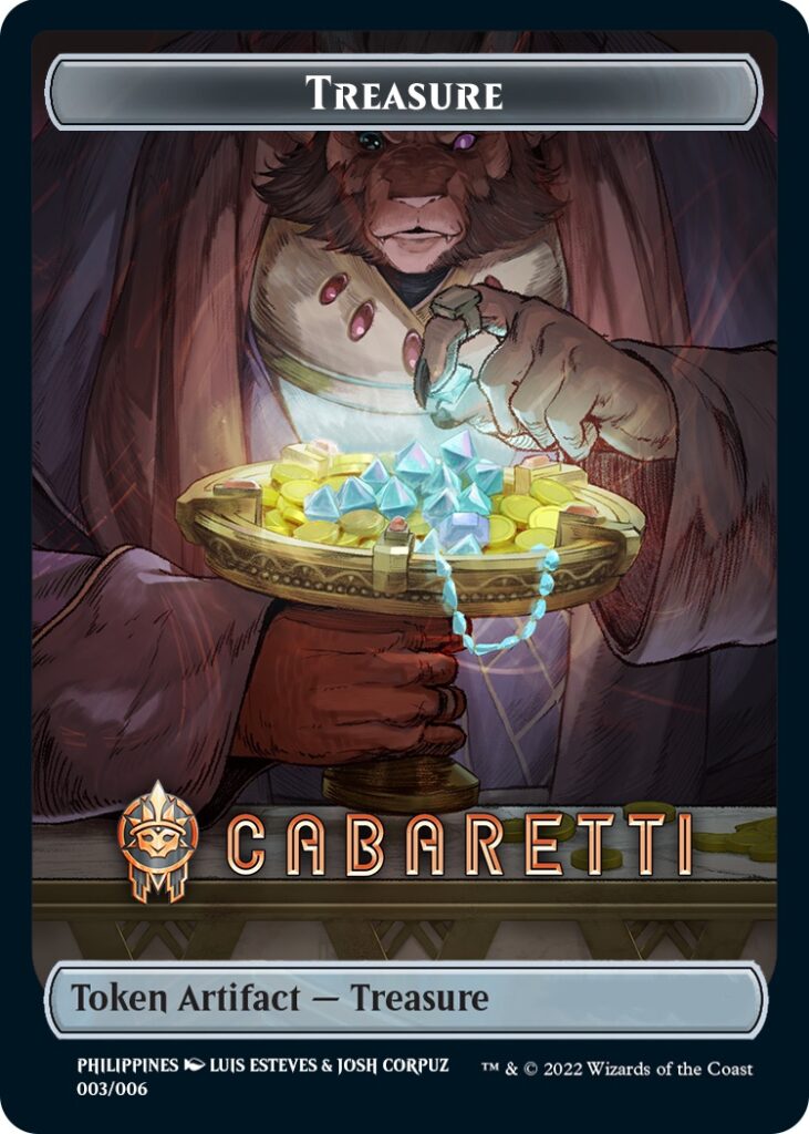 Treasure Token (Cabaretti) (Southeast Asia Artists) [Streets of New Capenna Tokens] | Rook's Games and More