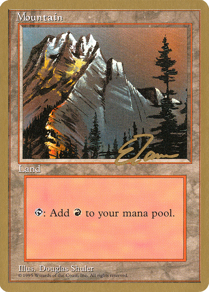 Mountain (et373) (Eric Tam) [Pro Tour Collector Set] | Rook's Games and More