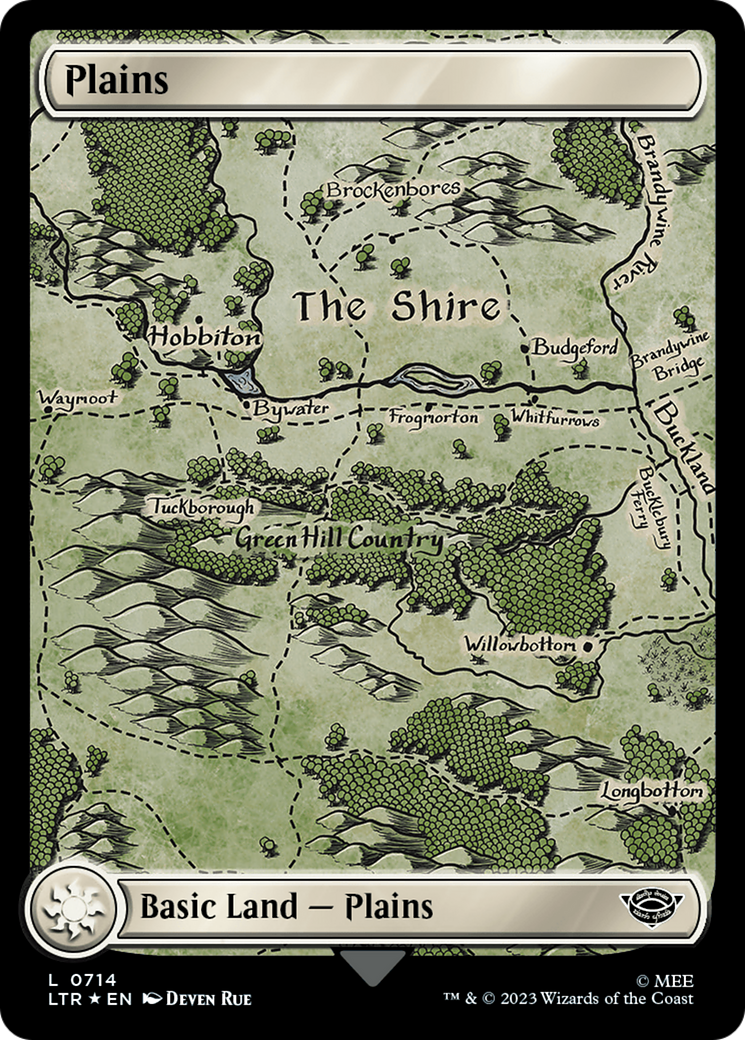 Plains (0714) (Surge Foil) [The Lord of the Rings: Tales of Middle-Earth] | Rook's Games and More